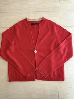 パラスパレス　カーディガン　レッド　美品　サイズ2