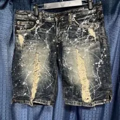 極美品✨d.i.a. ダイア スタッズ ダメージ加工 シルバーラメ デニム 平成 d.i.a. ♡ ラメ入りスタッズ付きデニム ダメージジーンズ 平成