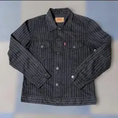 【最終値下げ】Levi's ブラックストライプ デニムジャケット