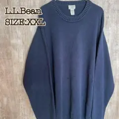 L.L.Bean エルエルビーン 90s コットンニット ネイビー XXL