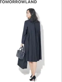 TOMORROWLAND ブラック 長袖 ワンピース