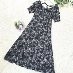 極美品✨MERCURYDUO 花柄ロングワンピース M オフショルフレア
