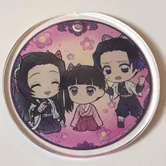 鬼滅の刃 全集中展 胡蝶三姉妹 指人形 缶バッジ セット 鬼滅の刃 胡蝶姉妹三姉妹の夕べ 缶バッジセット 胡蝶カナエ 胡蝶