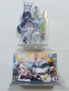 k*r様 白上フブキ　活動６周年記念　王国お茶会アクリルスタンド　アクリルジオラ