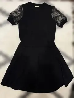 【美品】BE RADIANCE レースセットアップ　ブラック