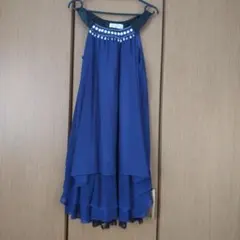 section K ネイビー ビジュー付きドレス