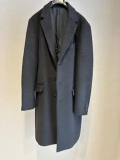 GU ダークグレー チェスターコート 3つボタン