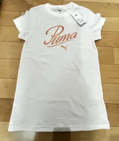 PUMAキッズドレスTシャツ　150サイズ　ホワイト　ラメロゴマーク　新品未使用