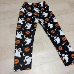 ハロウィン柄 キッズパンツ ゴースト パンプキン　4Y