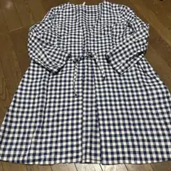 リネン麻チェックカーディガン羽織CRESCENTヒロコビスなどお好きな方に