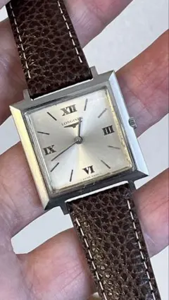 LONGINES 2針　手巻き時計　cal428 可動品　新品ベルト純正尾錠のサムネイル