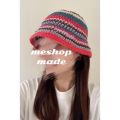 クロシェハット クラッシャーハット グラニースクエア ニット帽