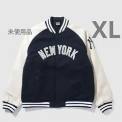 【未使用品・XL】MLB◎NYヤンキース◎メルトン スタジアム ジャケット
