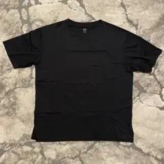 ユニクロ×セオリーコラボ　リラックスフィットVネックTシャツ　黒XL