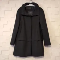 ZARA BASIC 黒 切替コート S