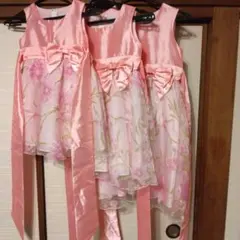 3姉妹お揃い Catherine Cottage ピンクドレス 3枚セット