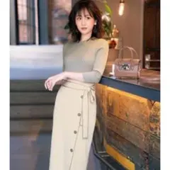 Rirandture/配色ラインタイトニットアップ