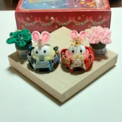 雛人形 ひな祭り お雛様 お内裏様 インテリア 置物 ちりめん細工 ハンドメイド