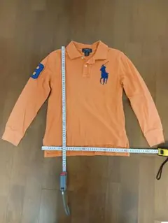 ポロラルフローレン　Polo オレンジ長袖ポロシャツ 140cm