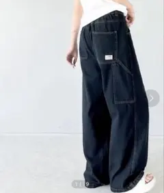 Java ワイドデニムパンツ