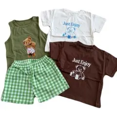 全て新品未使用　子供服　まとめ売り　100サイズ　夏服　半袖　短パン　韓国