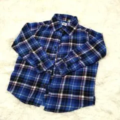 UNIQLO チェック柄 長袖シャツ 120 0091Ａ