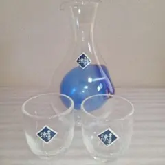 手作り硝子　涼の宴　酒盃　冷酒用　セット