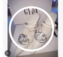GYDA パンプスGD ビジューMOLDストラップポイントテッドのサムネイル