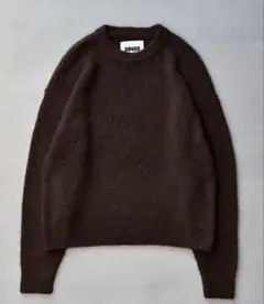 シャギーニットブラウン