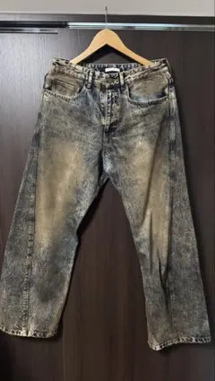 WYM ケミカルウォッシュ デニムパンツ
