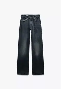 ZARA ワイドレッグ ミッドウエスト ジーンズ デニム ワイドデニム