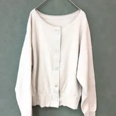 【美品✨】グリーンレーベルリラクシングカーディガン 日本製ゆったり春色