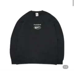 Supreme x Nike Jewel Crewneck Mサイズ　ブラック