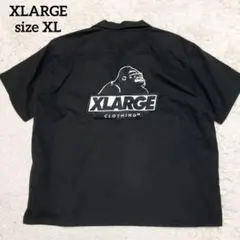 XLARGE エクストララージゴリラ半袖シャツ ワークシャツ XL ブラックのサムネイル