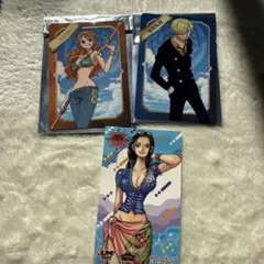 と*き様 ONEPIECE トレカ ステッカー サンジ ナミ ロビン
