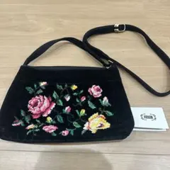FEILER フェイラー 花柄 ショルダーバッグ ブラックのサムネイル