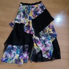 SHIZUKA KOMURO シズカコムロ　フレア　スカート 花 40　Lのサムネイル