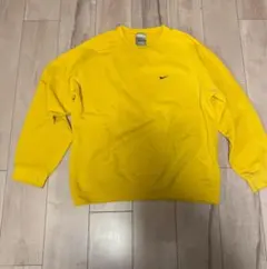 NIKE スウェット ワンポイントロゴ刺繍 イエロー