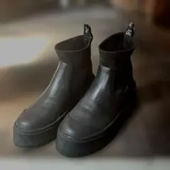 ZARA サイドゴアブーツ ブラック