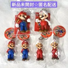 スーパーマリオマスコットフィギュア×4 スイングマスコットマリオ ×2
