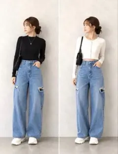 NICE CLAUPデニムパンツ・ダメージデニムのサムネイル