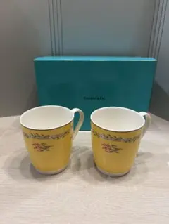 Tiffany ピンクチューリップ　マグカップ　２個セット