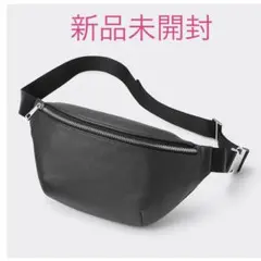 新品未開封　GU リアルレザーボディバッグ　黒