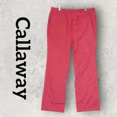 Callaway メンズ ゴルフパンツ ゴルフウェア 長ズボン (LL) ピンク