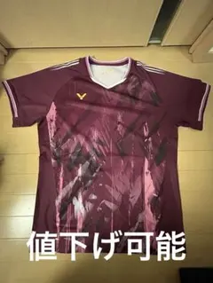VICTOR バドミントンシャツ バーガンディ XL