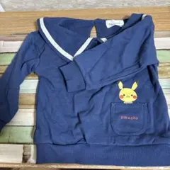 モンポケ ピカチュウ セーラー襟 トレーナー 90cm