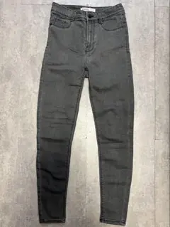 ZARA ハイウエス スキニーデニム ライトグレー