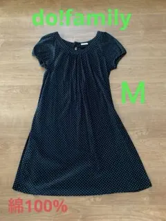 do!family ブラック・ドット 半袖ワンピース