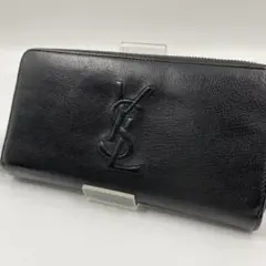 Yves Saint Laurent イヴサンローラン　長財布　ブラック　革