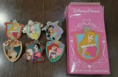 ディズニープリンセス100周年　限定ピンバッジ　バックビューピンズ　コンプリート ディズニープリンセス100周年 限定ピンバッジ バックビューピンズ
